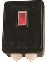 External black (large) circuit breaker for the boiler